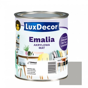 Эмаль акриловая LuxDecor светло-серая 0,75 л