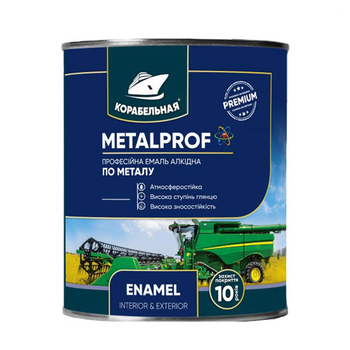 Эмаль алкидная Корабельная METALPROF ENAMEL ПФ-133 темно-коричневая 0,75 л