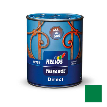 Эмаль антикоррозионная Helios Tessarol Direct 3 в 1 зеленый 0,75 л
