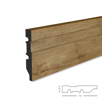 Плинтус MARCO decor SPC 7915-122 коричневый 79*2900 мм