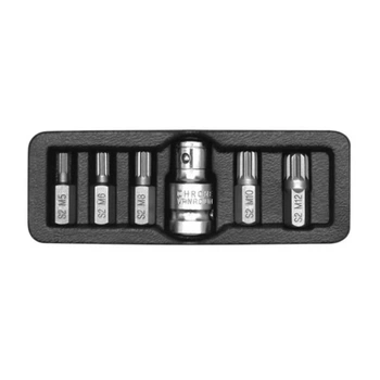 Набор бит с переходником YATO YT-0414 SPLINE 30 мм 1/2" 6 шт
