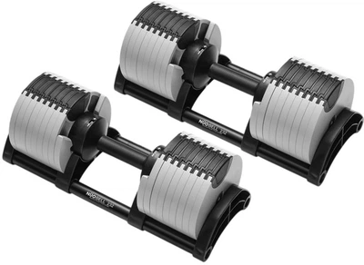 Гантели наборные NUO Nuobell 2-32 кг 2 шт Белые (NB232WHIBLA)