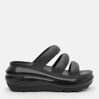 Женские шлепанцы для пляжа Crocs Mega Crush Triple Strap Blk 209842-001 41-42 (M8/W10) 26 см Black (196265688661)