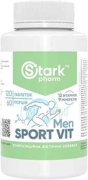 Вітамінний комплекс для чоловіків Stark Pharm Sport Vit for Men 120 таблеток (31344) (4829888051869)