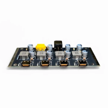 Плата быстрой зарядки PD3.0 65Ватт DC преобразователь 4 Type-C 65W 5,9,12V Модуль быстрой зарядки