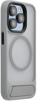 Etui Evelatus Rubber Coated MagSafe With Stand Case do Apple iPhone 16 Silver (4752192092313)
