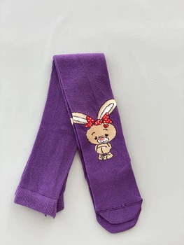 Колготки деми для девочки KidStep Мишутка фиолетовые арт.5001 80-86 см