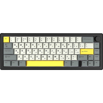 Клавиатура беспроводная Epomaker EK68 65% Flamingo Switch Hot-Swap (2.4G/BT/USB) RGB UA Black (EK68-B-F) Store