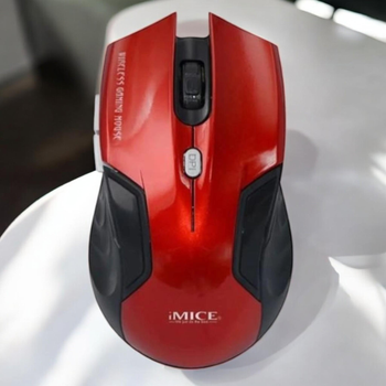 Мышь компьютерная iMICE E-1500 Red беспроводная бесшумная 1600 DPI