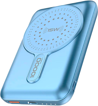УМБ Promate PowerMag-10Pro 10000mAh 20W Blue (powermag-10pro.blue)