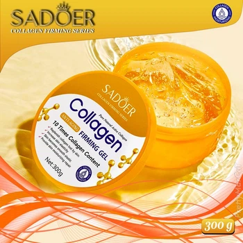 Увлажняющий органический гель для лица и тела Sadoer Collagen Anti-Aging Firming Gel 300 мл