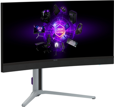 Монитор 34" Lorgar UWQHD MiniLED 1ms VA 180Hz (LRG-34MP1W180C-GY)