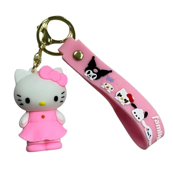 Брелок Hello Kitty Хеллоу Кітті рожеве плаття