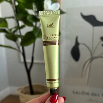 Сироватка нічна відновлююча для волосся La'dor Snail Sleeping Hair Ampoule 20 мл
