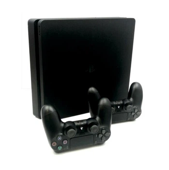 Консоль Sony PlayStation 4 SLIM 1TB Black обслуженая + 2 Геймпада беспроводных DualShock 4 + гарантия Б/У