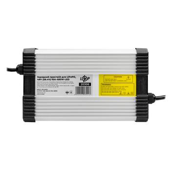 Зарядное устройство для аккумуляторов LiFePO4 48V (58.4V)-10A-480W-LED