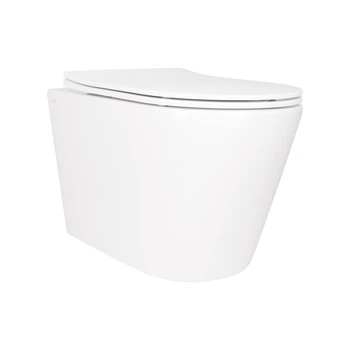 Унитаз подвесной Qtap Scorpio безободковый Ultra Quiet с сиденьем Soft-close QT14332380ASW