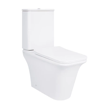 Унітаз підлоговий Qtap Kalao Rimless QT08221213AW безобідковий з сідінням Slim,Soft-close