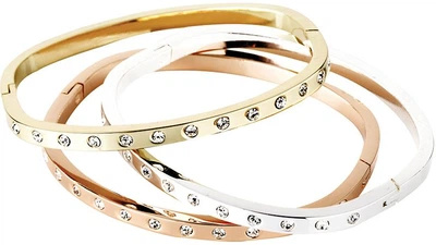 Набор браслетов Pierre Cardin «Trio Crystal Bangle» с кубическим цирконием (3 шт.)