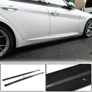 Боковые юбки V1 (Карбон) для Alfa Romeo Giulia 2016-2022 гг
