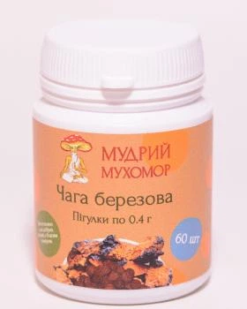 Чага березовая Мудрый Мухомор таблетки 0.4 г 60 шт (Tablet_4aga60)