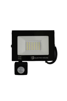 LED прожектор з датчиком руху 30Вт 3000 Лм 6500К холодний білий SMD2835