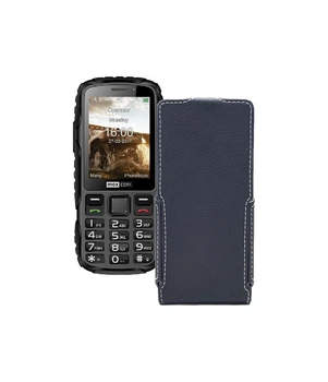 Чохол-флип з екошкіри для телефону Maxcom MM920 Чорний матовий
