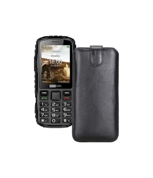 Витяжка з екошкіри для телефону Maxcom MM920 Чорний