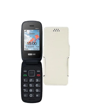 Чохол-книжка з екошкіри для телефону Maxcom MM817 Білий