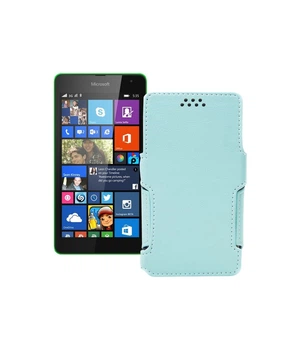 Чохол-книжка з екошкіри для телефону Microsoft Lumia 535 Небесний
