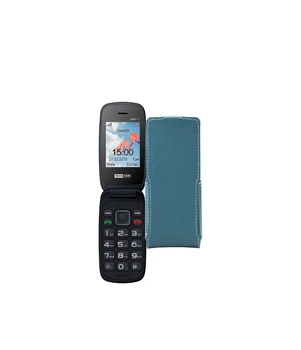 Чохол-флип з екошкіри для телефону Maxcom MM817 Тм. Бірюзовий