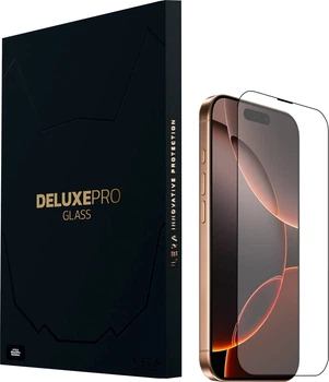 Захисне скло iLera DeLuxe Original Glass для Apple iPhone 16 Pro Black (iLFCDL16PR)