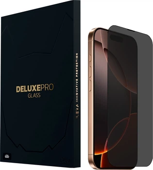 Захисне скло iLera DeLuxe Incognito FullCover Glass для Apple iPhone 16 Pro Max Black (iLInDL16PrMx)