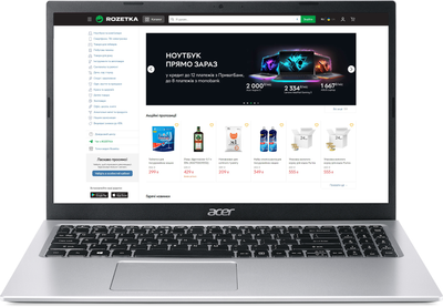Ноутбук Acer Aspire 3 A315-35-C5KT (NX.A6LEU.02W) Pure Silver