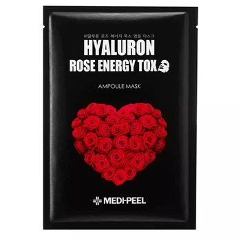 Тканевая маска-детокс с экстрактом розы Medi-peel Hyaluron Rose Energy Tox Ampoule Mask 30 мл