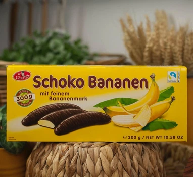Шоколадные конфеты с банановым кремом Schoko Bananen 300 гр