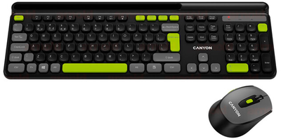 Комплект беспроводной Canyon HSET-W5 Wireless Black (CNS-HSETW5BK)