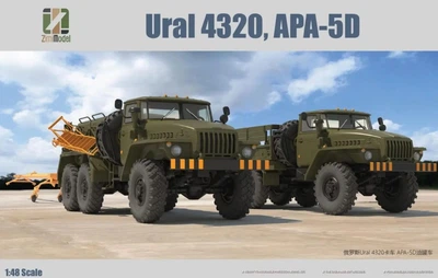 Збірна модель 1/48 Вантажівка Урал 4320, АПА-5Д Zimi 80159