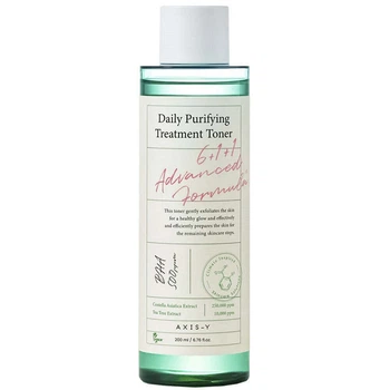 Тонік для проблемної шкіри з центелою та BHA-кислотою AXIS-Y Daily Purifying Treatment Toner 200 мл