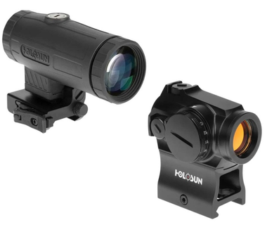 Комплект коліматор HOLOSUN HE503CU-GR + Магніфер HOLOSUN HM3X