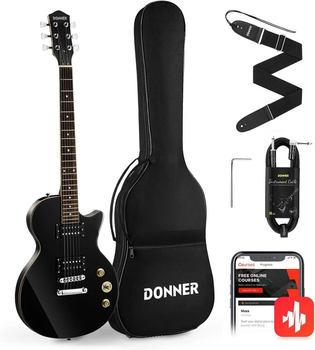 Электрогитара Donner DLP-124 BK (комплект)