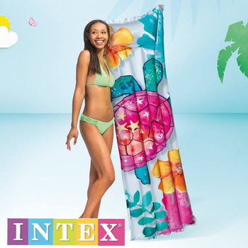 Дитячий надувний матрац для плавання Intex 59720 «Черепашка», 183 - 69 см