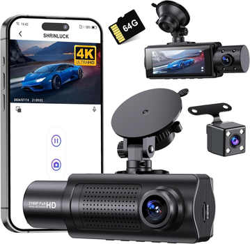 Відеореєстратор SHRINLUCK X5 4K WiFi Dashcam