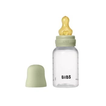 Пляшечка для годування BIBS Bottle Round Latex 150ml Slow Flow, Sage
