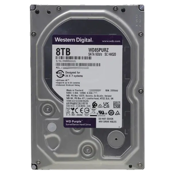 Накопичувач HDD Western Digital Purple 8TB 5400rpm 256MB WD85PURZ 3.5 SATA III