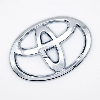 Эмблема логотип Toyota 100х69 мм, (хром)