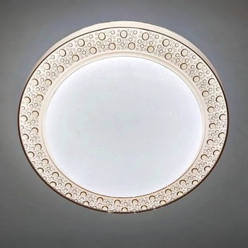Стельова LED люстра 24W з пультом VALESO круглої форми 3000-6000К коричнева IP20 V GLX-19447-300 brown