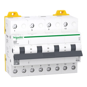 Перемикач трьохпозиційний Schneider Electric iSSW Acti9, 4P, 63 A, 400/415 В (A9SCO463)