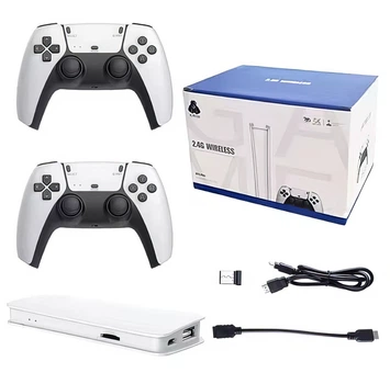 Игровая приставка M15 64gb + два беспроводных джойстика для ТВ Mini Game Stick HDMI 1080P, 20000 ретро игр (525)