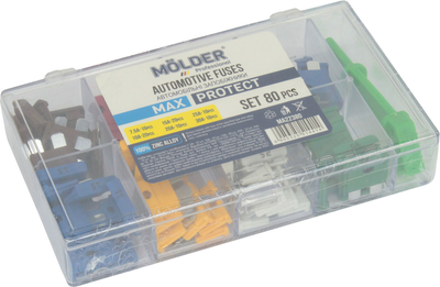 Предохранители плоские стандарт (Molder) уп. 80шт. (7,5-30) MA22380